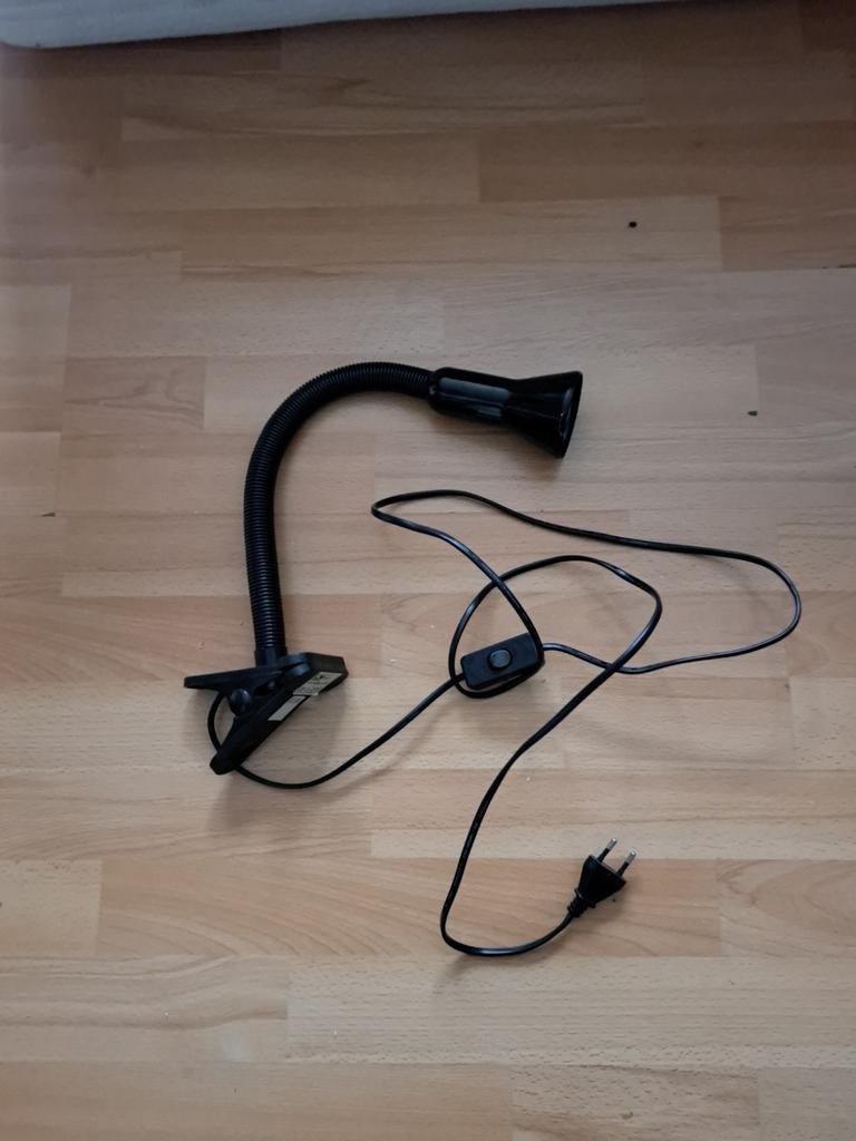 Klemlamp met flexibele arm en Brilliant Felix inbouwspot, Huis en Inrichting, Lampen | Spots, Gebruikt, Metaal of Aluminium, Ophalen of Verzenden