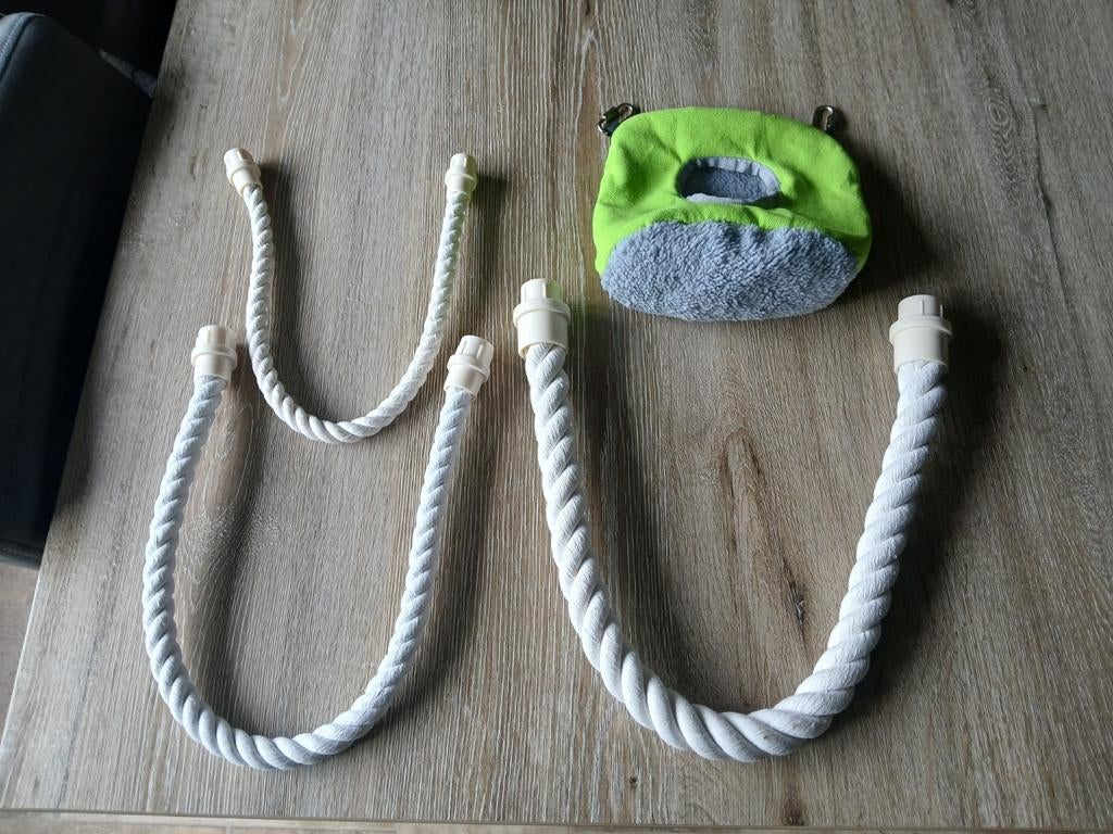 Klimtouw en slaaphutje parkieten, Dieren en Toebehoren, Meerdere dieren, Parkiet