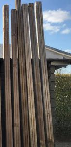 6 hardhouten palen. 7x7 cm 270 cm lang., Ophalen, Zo goed als nieuw, 250 cm of meer, Palen