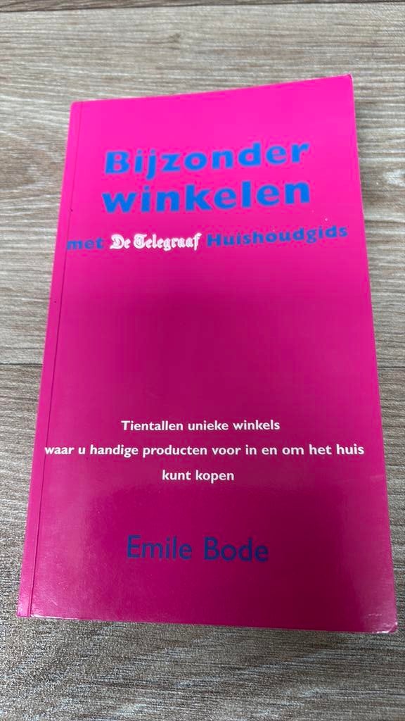 EMILE BODE BIJZONDER WINKELEN, Ophalen of Verzenden, Zo goed als nieuw, Overige uitgevers, Engels