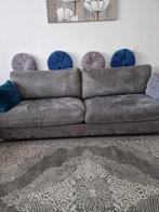 Grijze bankstellen. MOET WEG!, Ophalen of Verzenden, Gebruikt, Driepersoons, Rechte bank