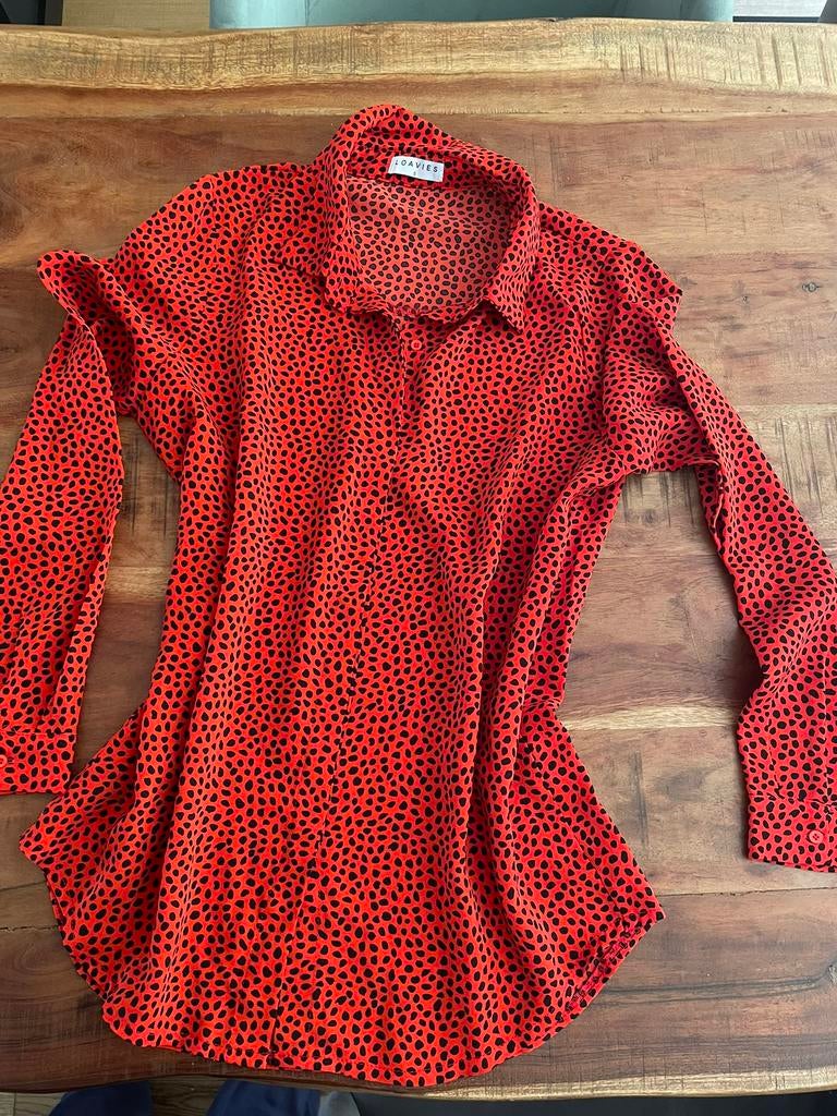 Loavies blouse maat S, Kleding | Dames, Blouses en Tunieken, Ophalen of Verzenden, Zo goed als nieuw, Maat 38/40 (M), Rood