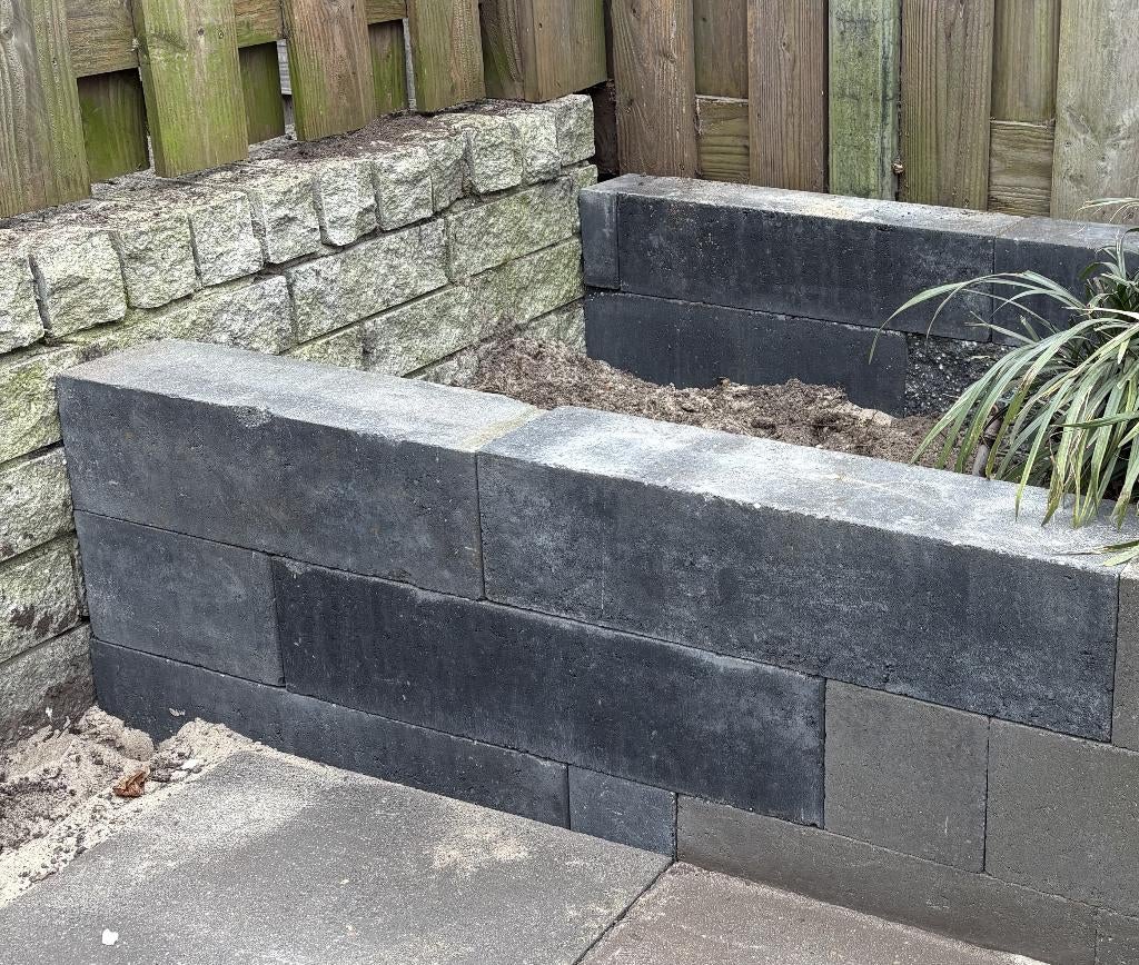 stapelblok/stapelsteen Antraciet, Tuin en Terras, Ophalen, Overige typen, Nieuw, Minder dan 5 m²