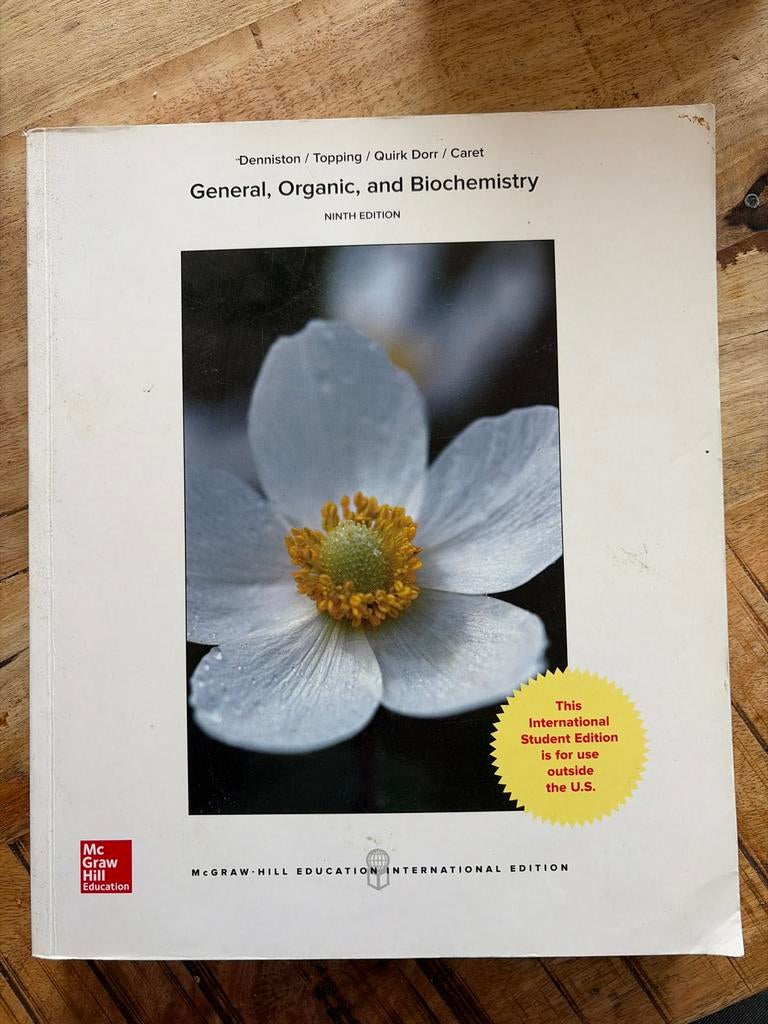 General, Organic, and Biochemistry - 9e editie, Boeken, Ophalen of Verzenden, Beta, Zo goed als nieuw, HBO