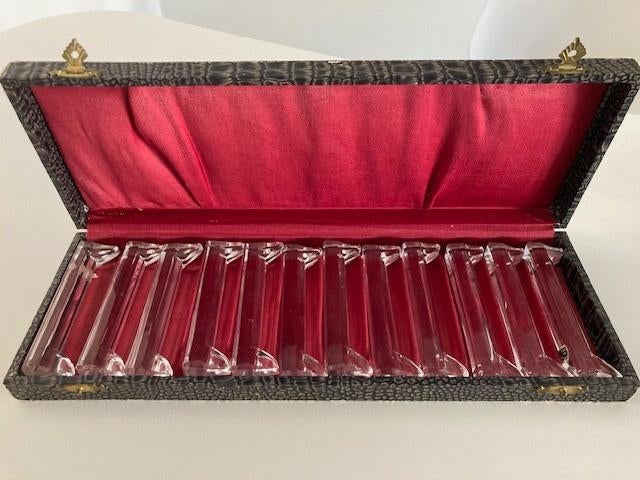 Art Deco messenleggers, Antiek en Kunst, Antiek | Glas en Kristal, Ophalen of Verzenden