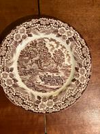 Diner bord 24 cm Churchill England Constable bruin, Antiek en Kunst, Antiek | Servies los, Ophalen of Verzenden