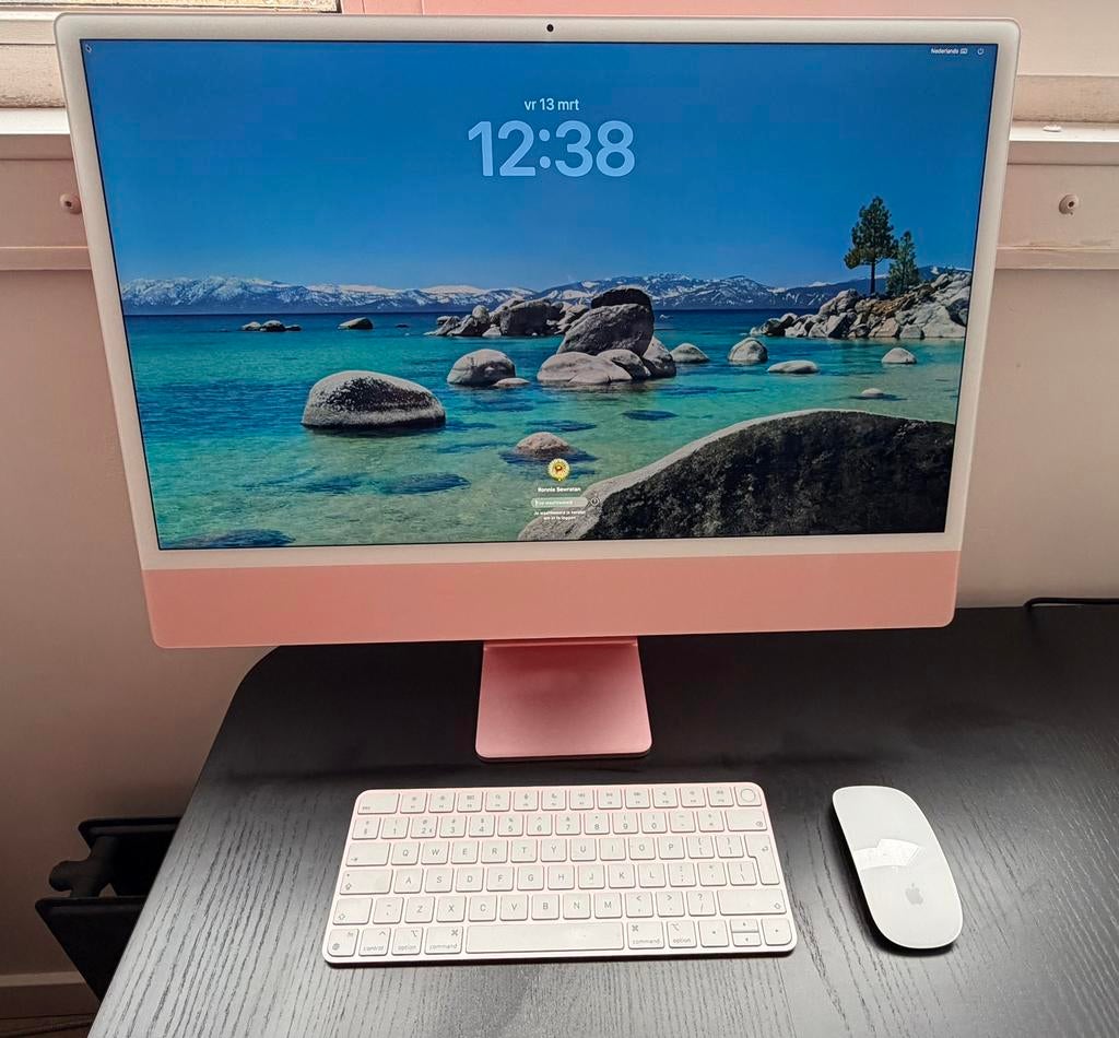iMac 24” M1 – 8 Core – 4.5K – Zeer nette staat – Compleet, Computers en Software, Apple Desktops, Ophalen, 256 GB, IMac, Zo goed als nieuw