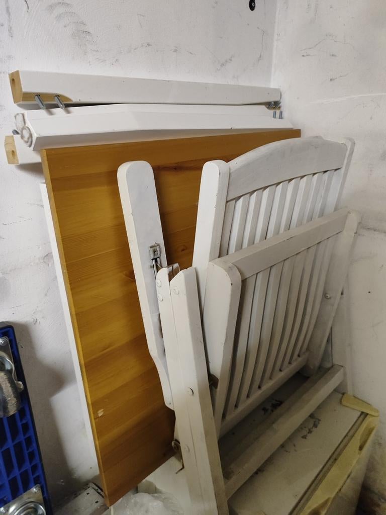 Tafel en stoel, Ophalen, Gebruikt