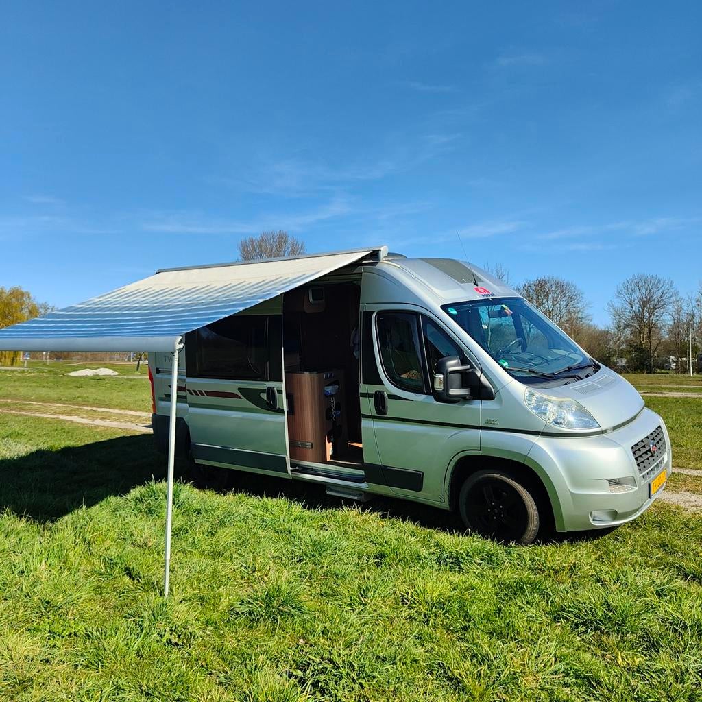 Fiat Adria Twin buscamper, Caravans en Kamperen, Campers, Koelkast, Buscamper of Camperbus, Ringverwarming, Fiat