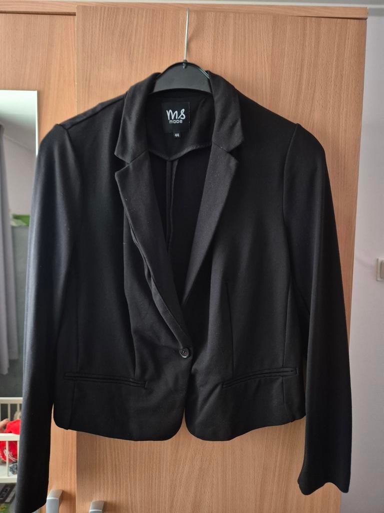 Kort model blazer MS mode 44, Zwart, Maat 42/44 (L), Ophalen of Verzenden, Zo goed als nieuw