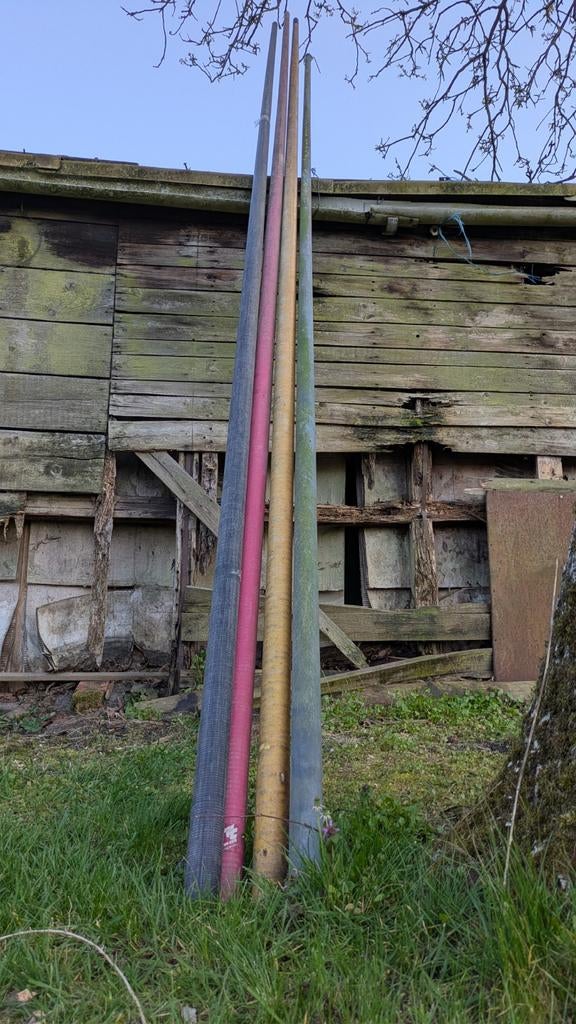 4 glasvezel masten palen buizen, Ophalen