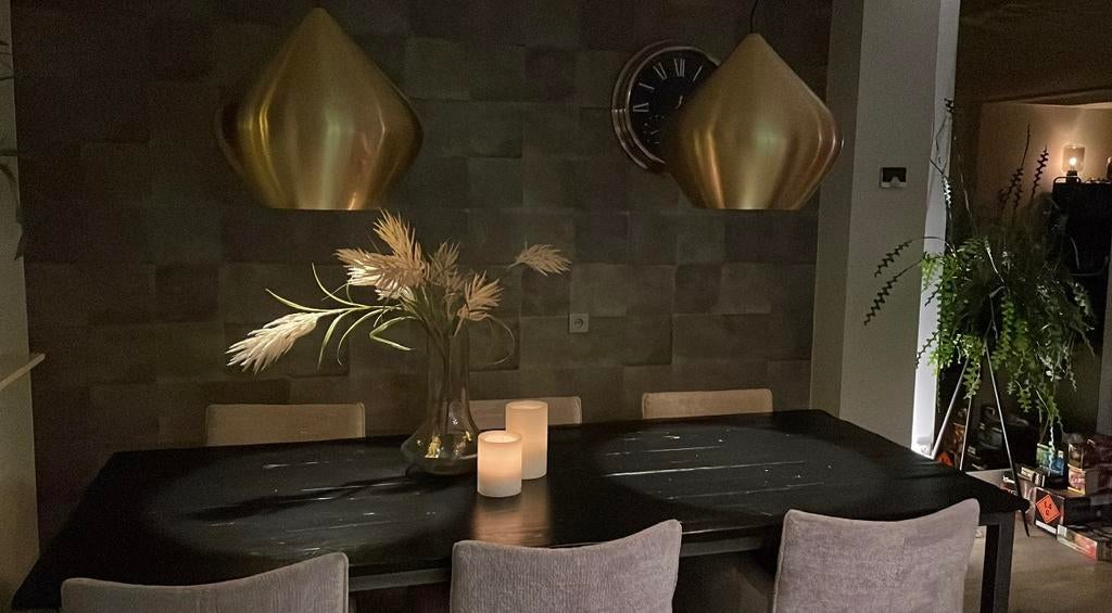 Tom dixon hanglamp, Huis en Inrichting, Lampen | Hanglampen, Ophalen, Zo goed als nieuw, Metaal, Minder dan 50 cm