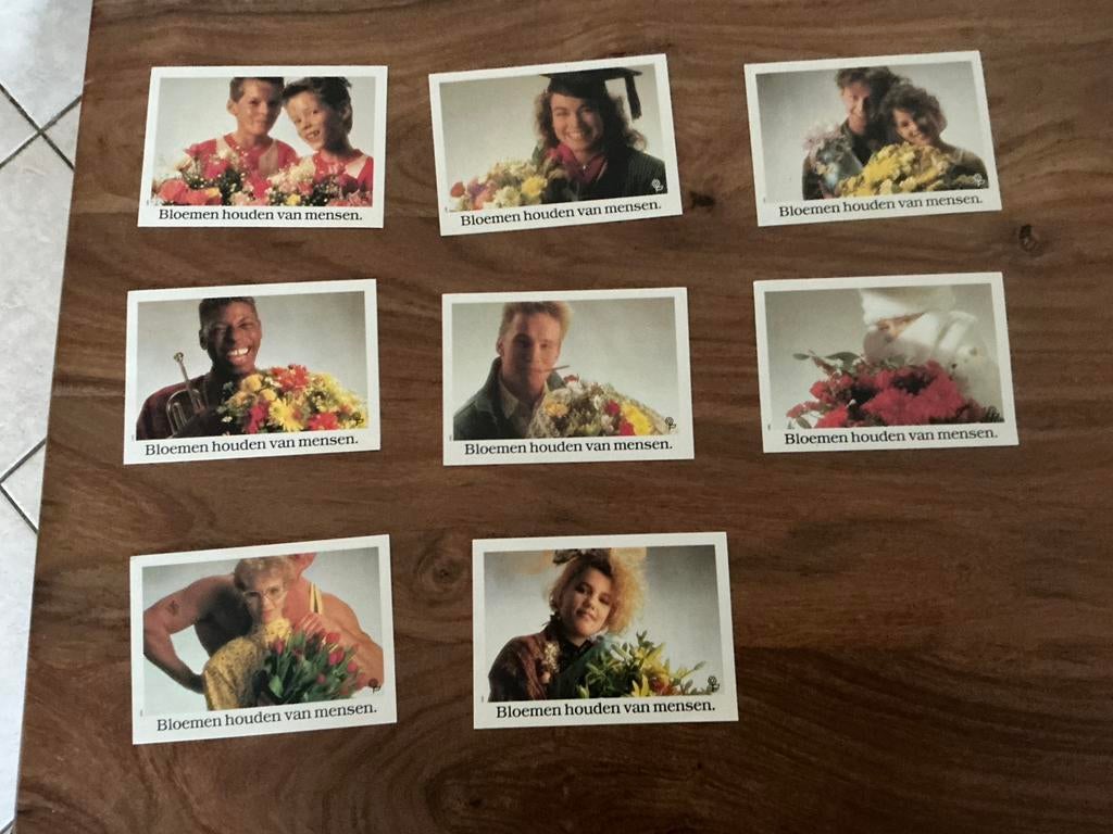 Stickers bloemen houden van mensen 1, Ophalen of Verzenden, Zo goed als nieuw