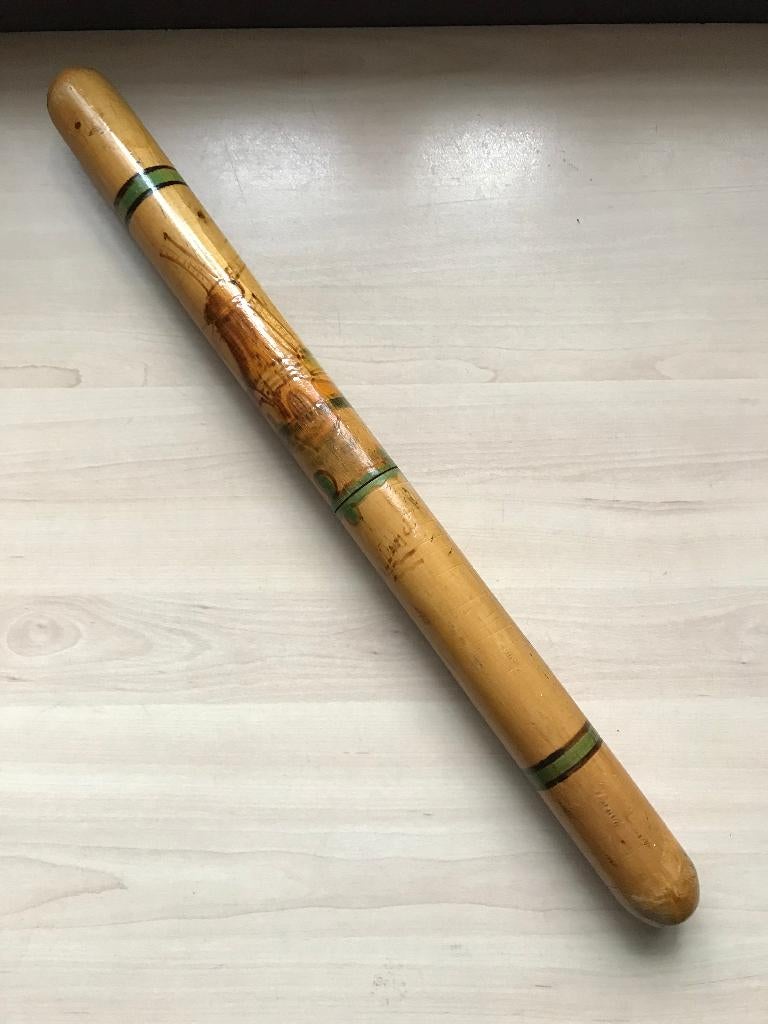 Breinaalden koker molen hout, Ophalen of Verzenden, Gebruikt, Breien, Naald