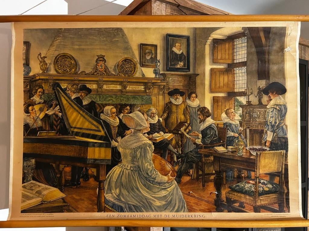 Zomermiddag met de Muiderkring, Antiek en Kunst, Ophalen of Verzenden, Geschiedenis