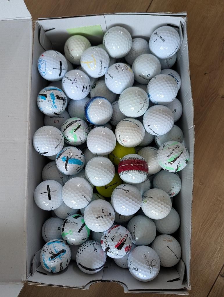100 Taylormade golfballen mix, Ophalen of Verzenden, Gebruikt, Bal(len), Overige merken