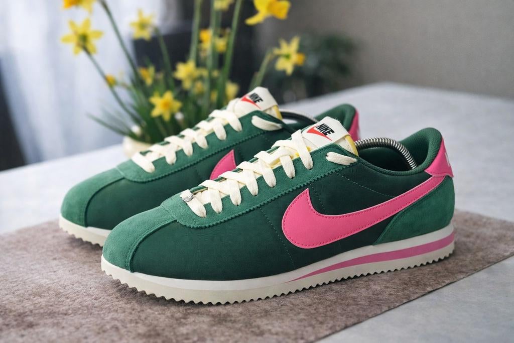 Nike Cortez Sneakers Groen/Roze - Maat 43, Ophalen of Verzenden
