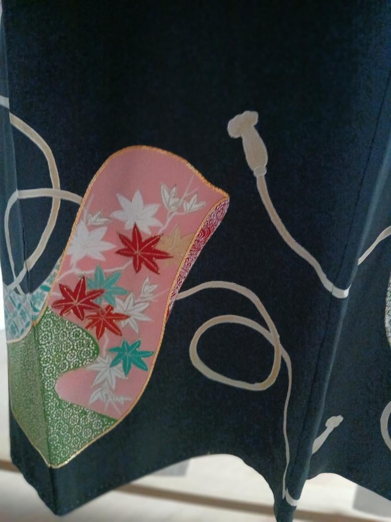 Traditionele Japanse Kimono Tomesode black, Ophalen of Verzenden