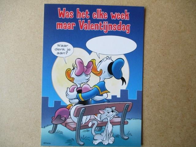 adv10176 donald duck ansichtkaart 4, Verzamelen, Ophalen, Donald Duck, Gebruikt, Overige typen