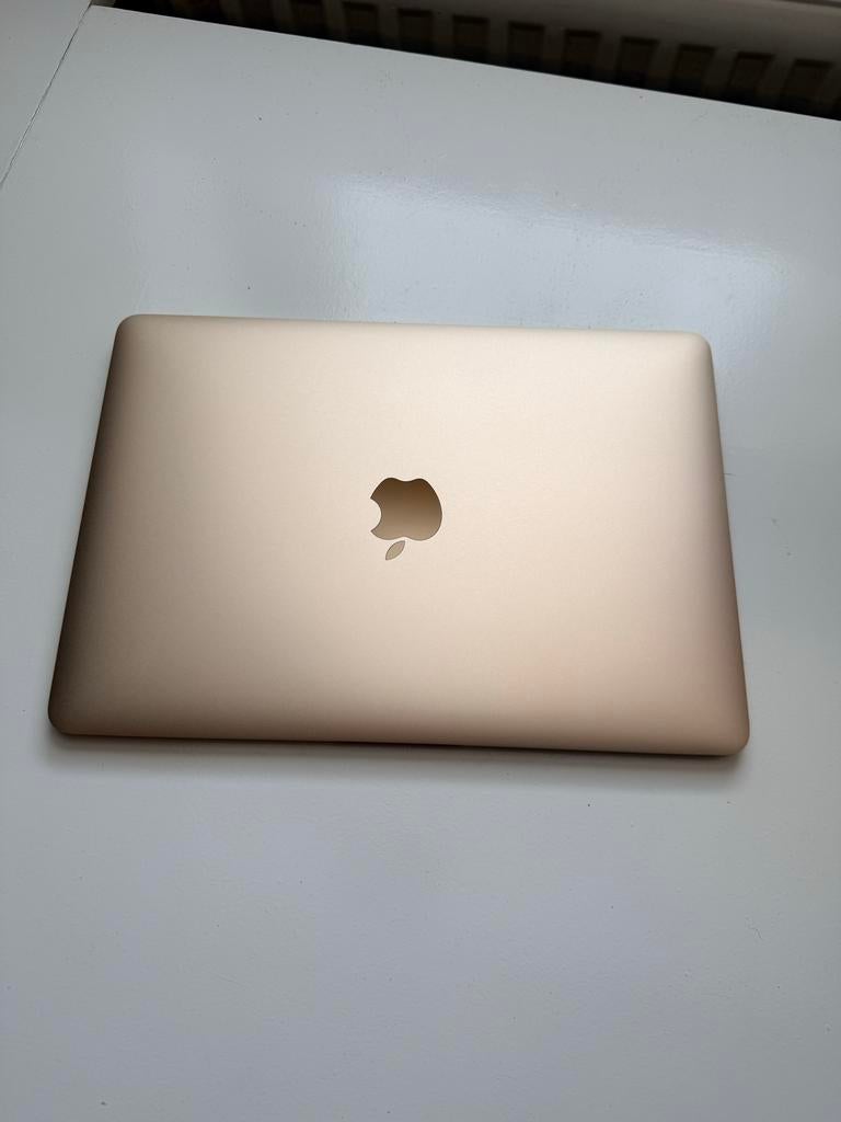 Gouden Apple MacBook 12 inch - Zo goed als nieuw, 256 GB, Qwerty, 8 GB, Minder dan 2 Ghz