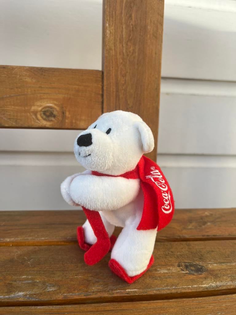 Coca cola hockey ijsbeer knuffel | 15 cm, Ophalen of Verzenden