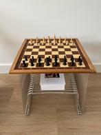 Vintage schaakbord + schaakstukken schaken chessboard, Ophalen of Verzenden, Zo goed als nieuw
