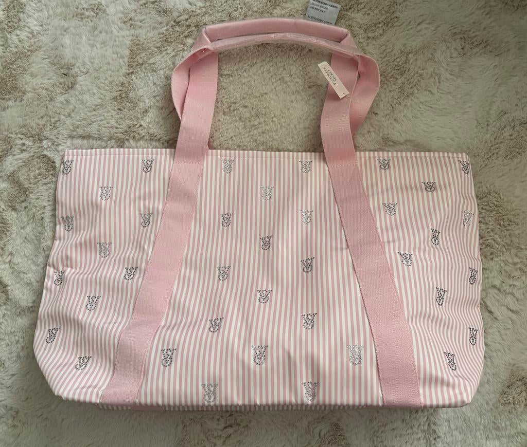 Victoria's Secret shopper tas lichtroze met strass - Nieuw!, Ophalen of Verzenden, Nieuw, Roze, Handtas