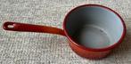 Oranje emaille steelpan, jaren 50, Ophalen of Verzenden