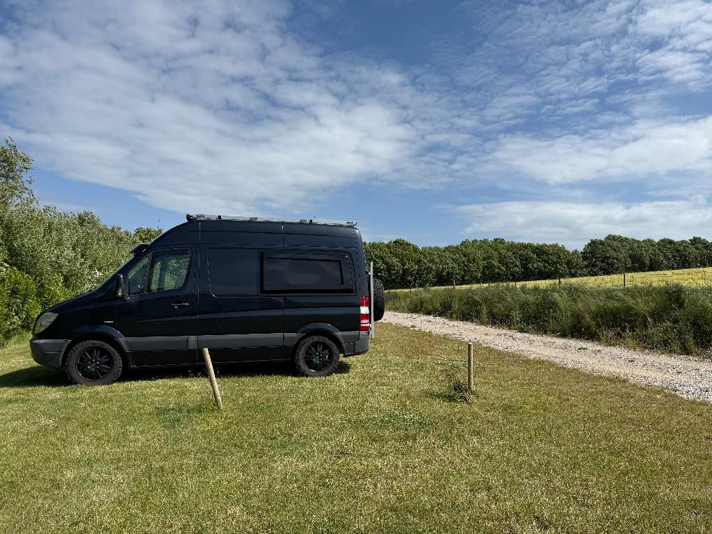 Creatieve zelfbouwcamper Mercedes Sprinter 2011, Caravans en Kamperen, Campers, Automaat, Airbags, Tot en met 2, Mercedes-Benz