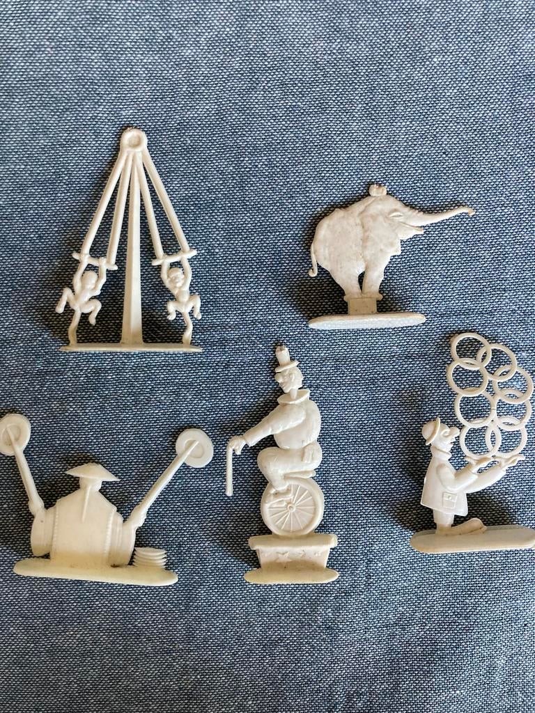 Vintage Circus Figuren Set - Plastic Speelgoed, Ophalen of Verzenden, Gebruikt