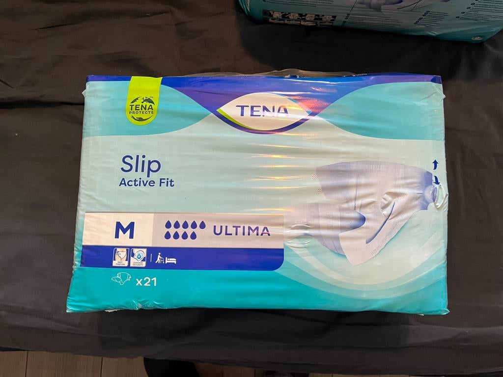Tena slip Ultima maat M medium plastic, Ophalen of Verzenden, Nieuw