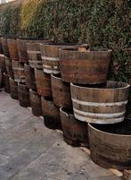 Whiskyvaten/wijnvaten / XXL plantenbak eikenhout, Ophalen, Overige materialen, 40 cm of meer, Rond