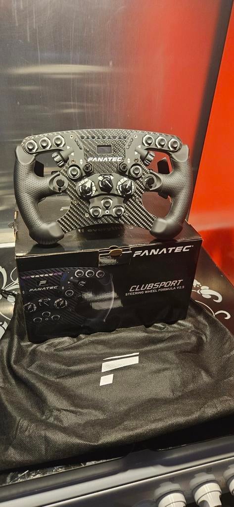 Fanatec Clubsport Formula 2.5 Stuurwiel, Ophalen, 1 speler, Racen en Vliegen, Zo goed als nieuw