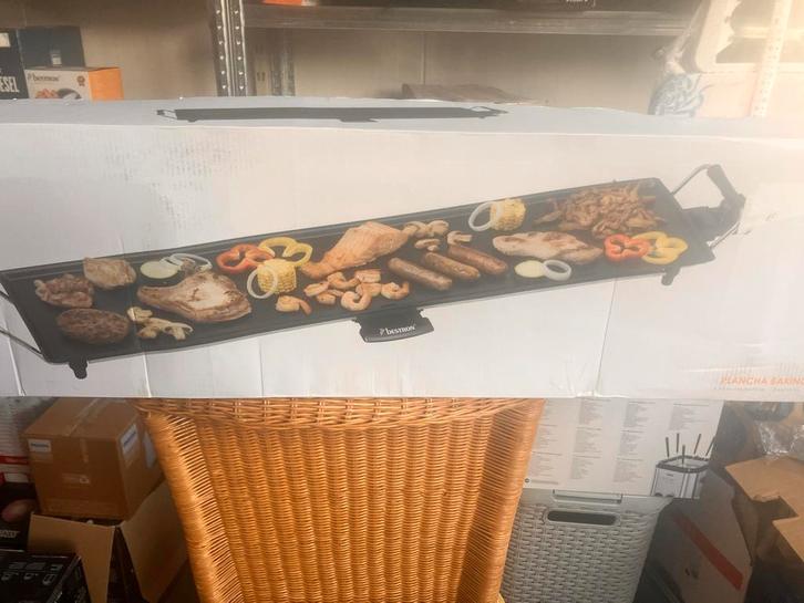 Bestron XXL Teppanyaki Bakplaat - Tafelgrill voor 8 Personen, Witgoed en Apparatuur, Gourmetstellen, Nieuw, Ophalen