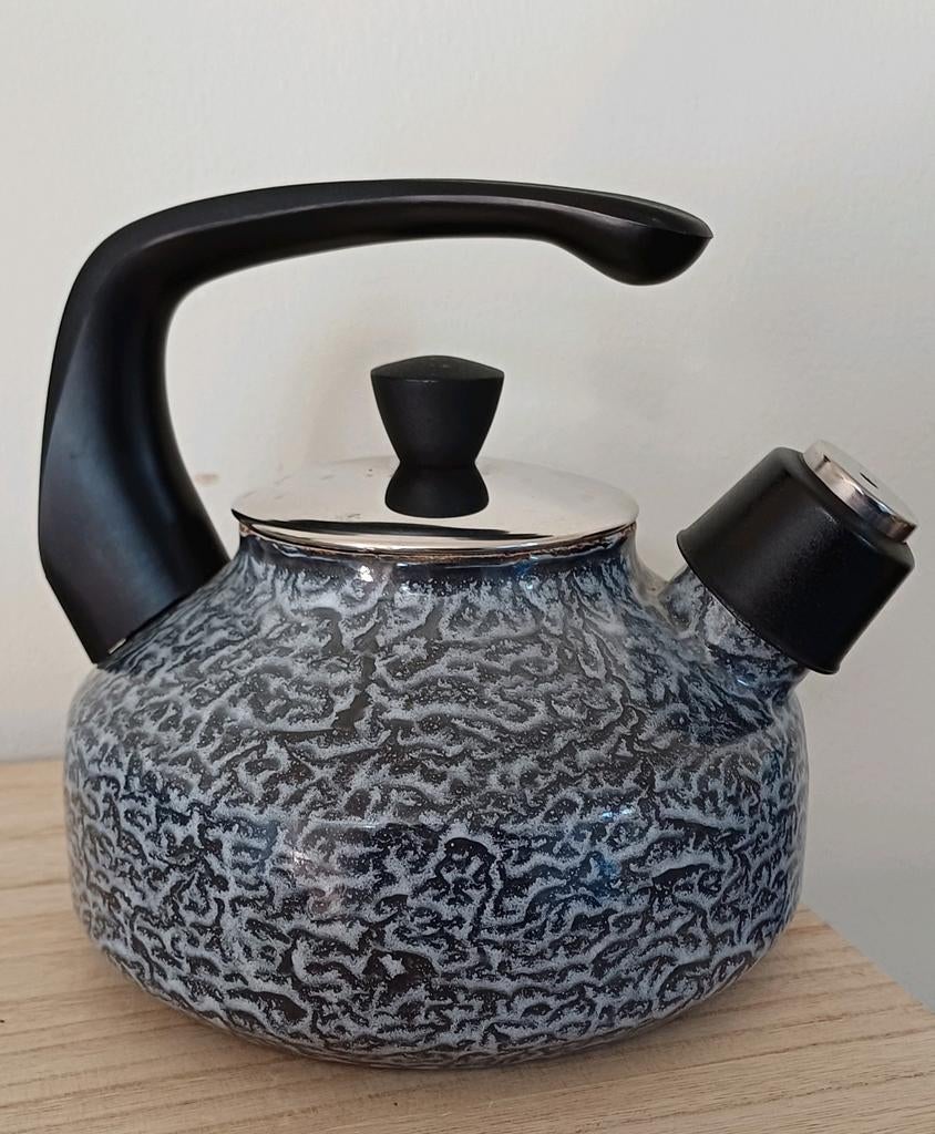 BK grijsgewolkt emaille ketel, Ophalen of Verzenden