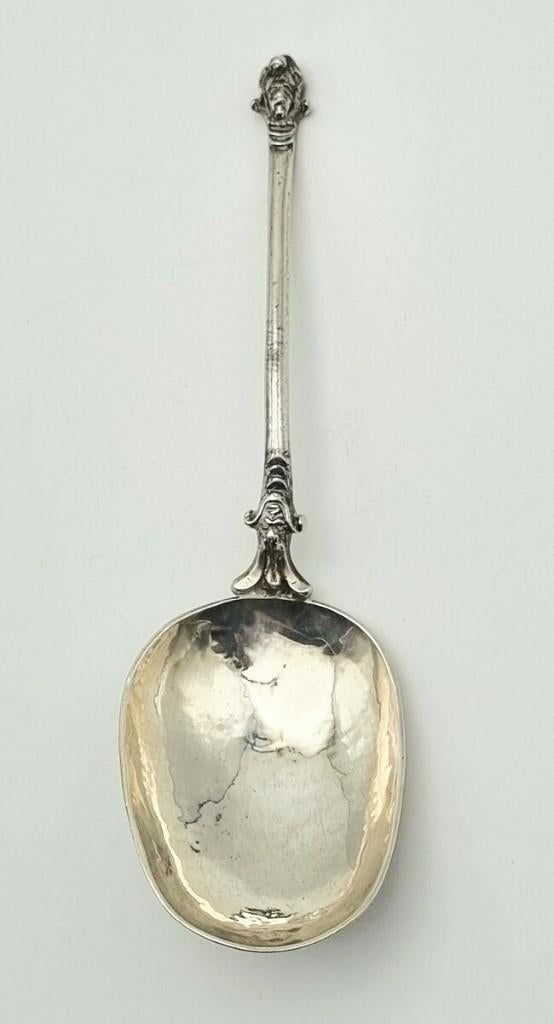 1238. Zilveren lepel, ca. 1700, Ophalen of Verzenden, Zilver