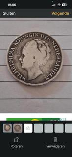 1 Gulden Curaçao 1944 Koningin Wilhelmina Zilver, Postzegels en Munten, Munten | Nederland, Ophalen of Verzenden, Losse munt