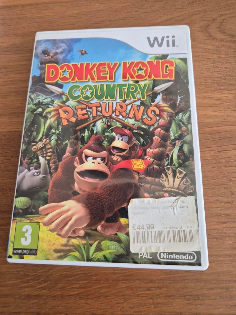 Donkey Kong Country Returns - Wii (PAL), Gebruikt, 2 spelers, Ophalen of Verzenden, Vanaf 3 jaar