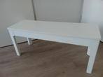 Ikea Ekedalen houten bankje wit, Huis en Inrichting, Tafels | Sidetables, Ophalen, 25 tot 50 cm, Rechthoekig