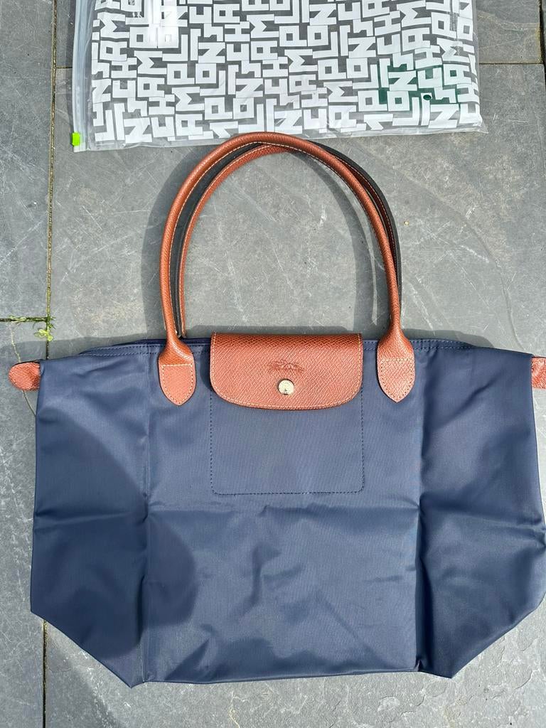 Longchamp - Navy Blue, Sieraden, Tassen en Uiterlijk, Tassen | Reistassen en Weekendtassen, 30 cm of meer, Blauw, Ophalen of Verzenden