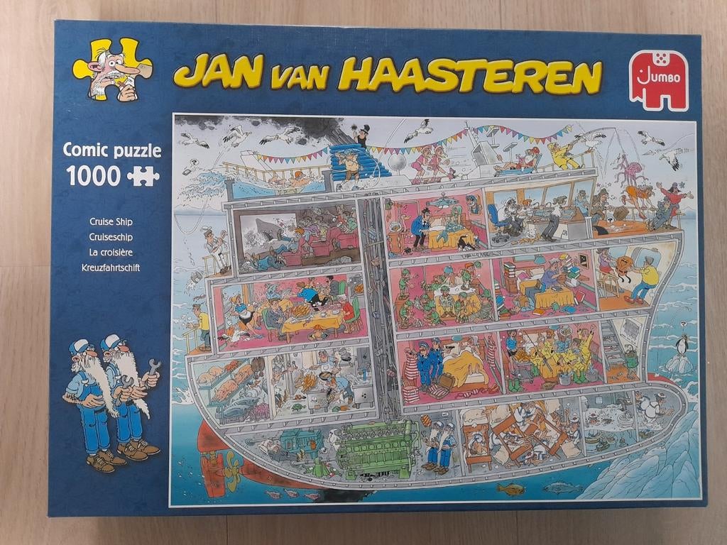 Jan van Haasteren - cruise schip (1000), Ophalen of Verzenden, 500 t/m 1500 stukjes, Zo goed als nieuw, Legpuzzel