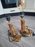 Gouden pistool tafellampen, Ophalen of Verzenden