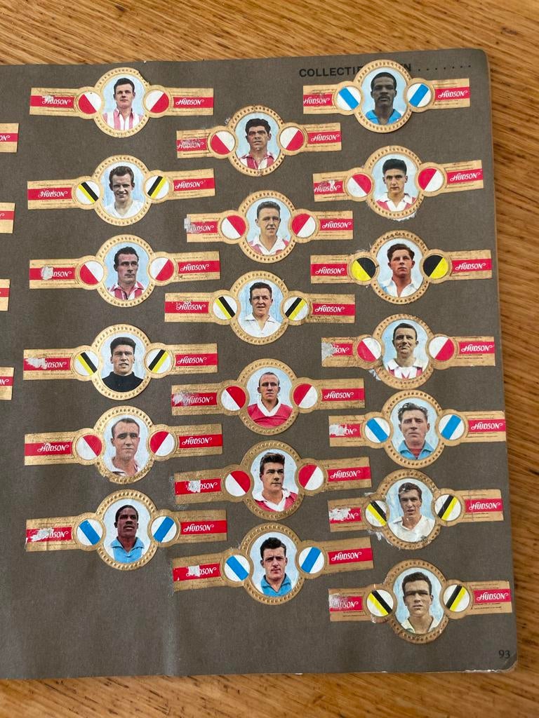 Verzameling Hudson sigarenbandjes - Voetbalspelers (NL), Ophalen of Verzenden, Gebruikt, Overige sporten, Overige typen