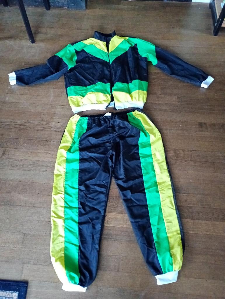 Trainingspak jaren 80 Jamaica, Carnaval, Maat 46/48 (XL) of groter, Ophalen of Verzenden, Zo goed als nieuw