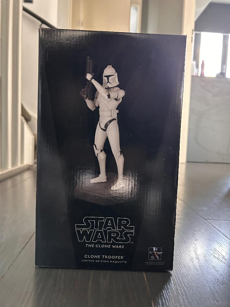 Star Wars Gentle Giant Clone Wars Trooper., Ophalen of Verzenden, Zo goed als nieuw, Actiefiguurtje
