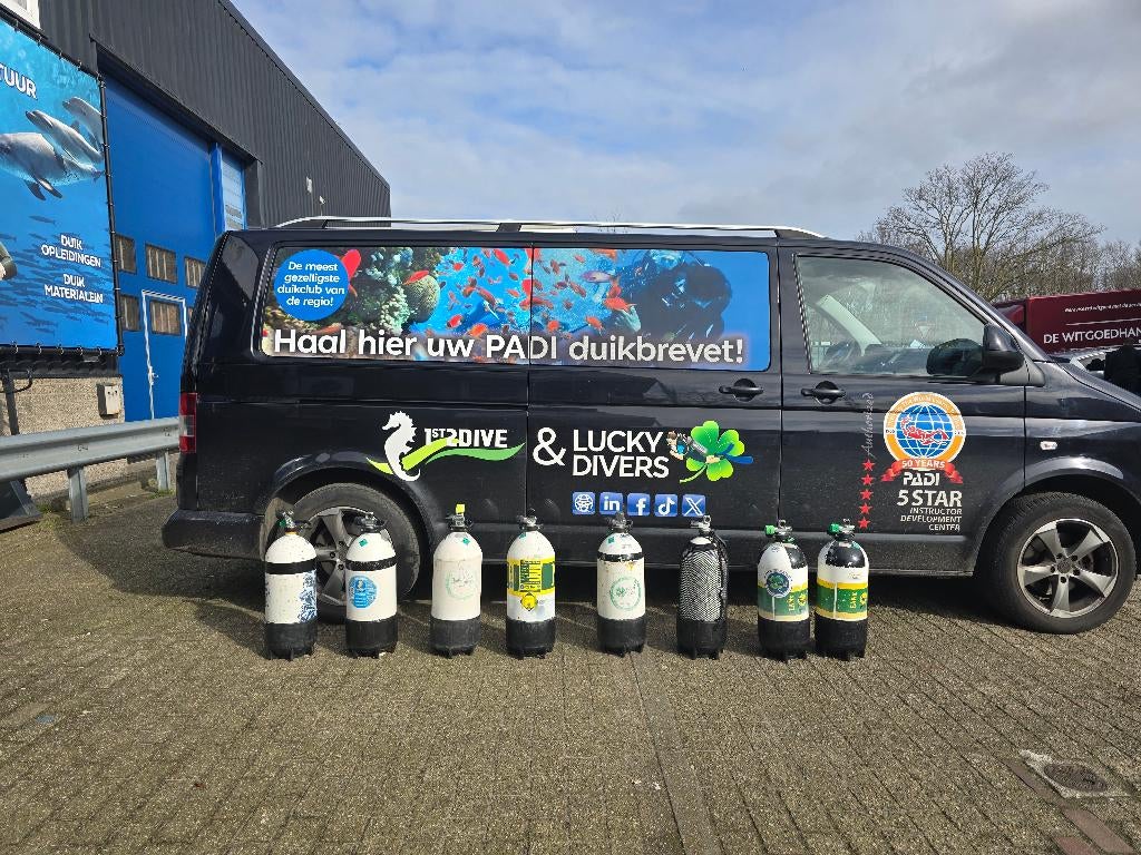 Duikflessen, Ophalen, Zo goed als nieuw, Duikfles