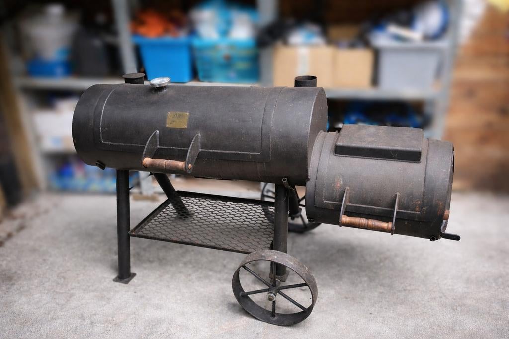 Joe's BBQ Offset Smoker, Tuin en Terras, Ophalen, Zo goed als nieuw, Joe's
