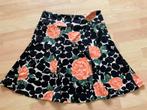 King Louie zwarte rok met zalmkleurige rozen mt M izgs, Ophalen of Verzenden, Gedragen, Maat 38/40 (M), Zwart