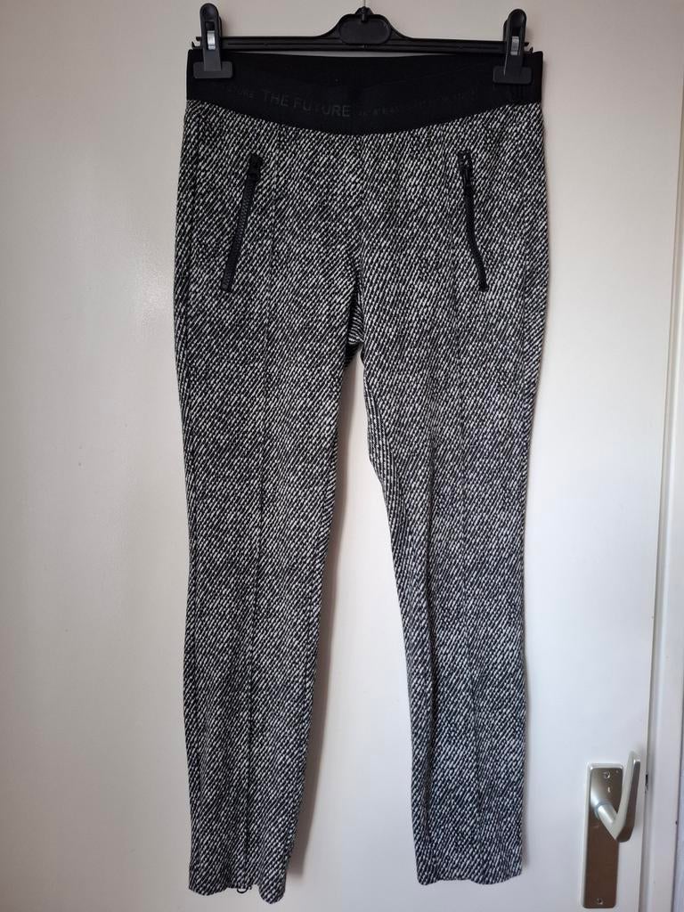 Cambio broek - zwart wit - maat M / 38 - Ranee -, Maat 38/40 (M), Cambio, Verzenden, Zwart