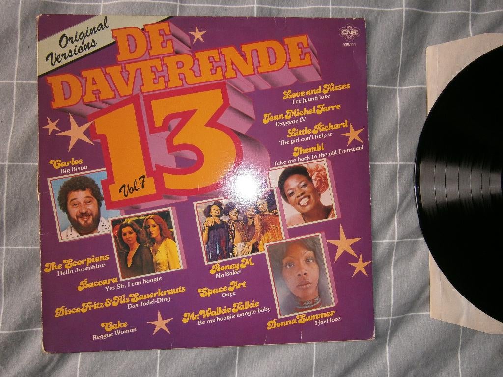 verzamel LP uit 1977 : De Daverende 13 Vol. 7. CNR 538.111, Ophalen, Gebruikt, Overige formaten, Pop